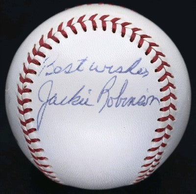 REPLICA AUTOGRAPHED JACKIE ROBINSON BASEBALL
