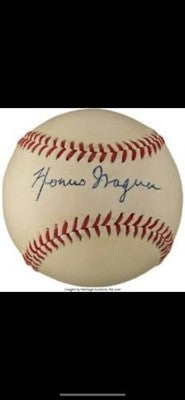 REPLICA HONUS WAGNER AUTOGRAPHED BASEBALL