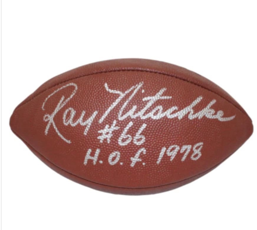 REPLICA RAY NITSCHKE AUTOGRAPHED FOOTBALL