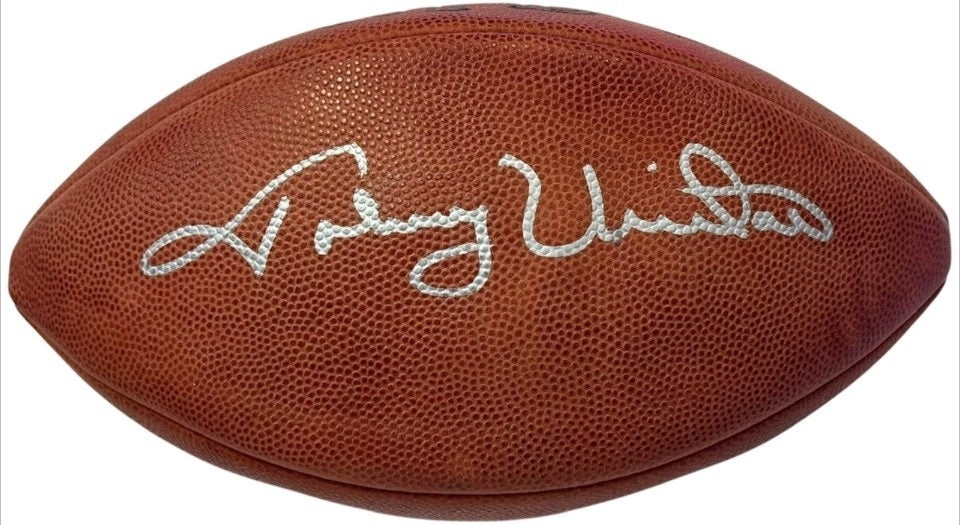 REPLICA AUTOGRAPHED JOHNNY UNITAS FOOTBALL
