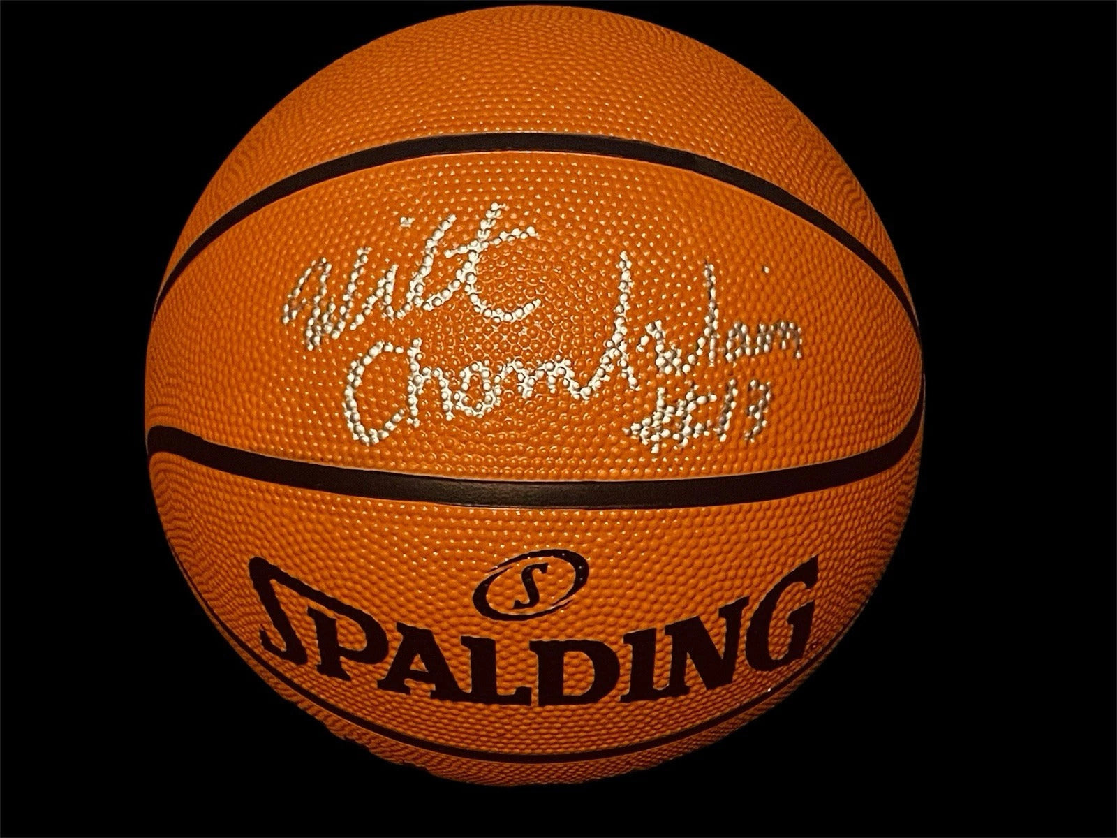 REPLICA AUTOGRAPHED WILT CHAMBERLAIN BASKETBALL